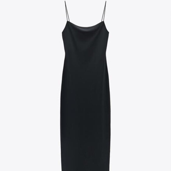 *NWT* ZARA LONG FITTED ELASTIC DRESS - Picture 6 of 7